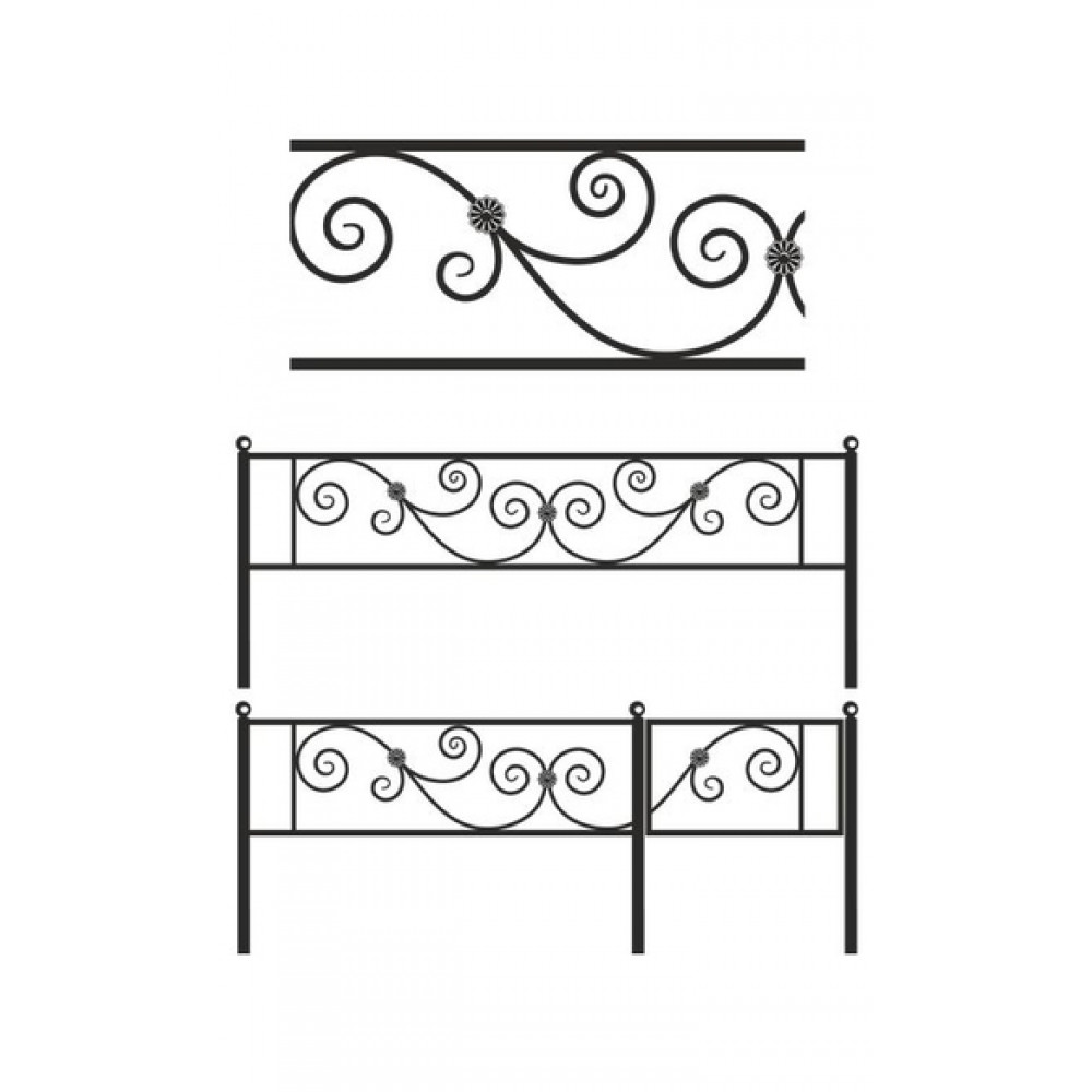Ограда на могилу РКГ-5005